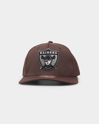 Mitchell & Ness Las Vegas Raiders 'Lux Brown' Classic Red Snapback Baroque Brown