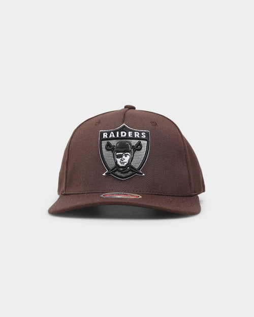 Mitchell & Ness Las Vegas Raiders 'Lux Brown' Classic Red Snapback Baroque Brown