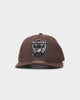 Mitchell & Ness Las Vegas Raiders 'Lux Brown' Classic Red Snapback Baroque Brown