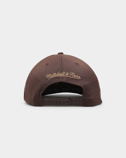 Mitchell & Ness Las Vegas Raiders 'Lux Brown' Classic Red Snapback Baroque Brown