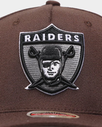 Mitchell & Ness Las Vegas Raiders 'Lux Brown' Classic Red Snapback Baroque Brown