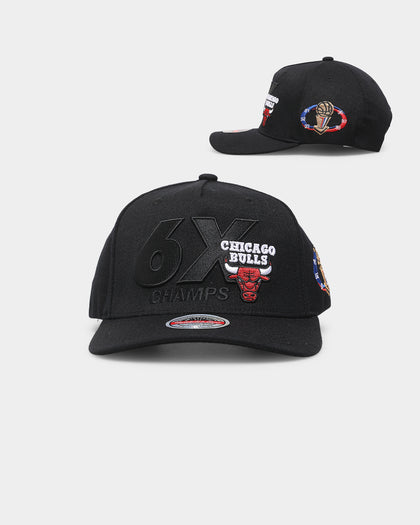 Mitchell & Ness Chicago Bulls 6x Champs 'Champ Patch' Classic Red Snapback Black