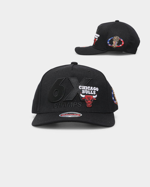Mitchell & Ness Chicago Bulls 6x Champs 'Champ Patch' Classic Red Snapback Black