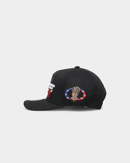 Mitchell & Ness Chicago Bulls 6x Champs 'Champ Patch' Classic Red Snapback Black