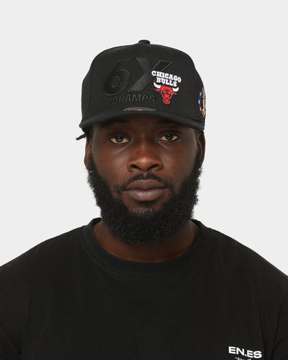 Mitchell & Ness Chicago Bulls 6x Champs 'Champ Patch' Classic Red Snapback Black