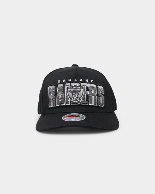 Mitchell & Ness Oakland Raiders 'Linear' Classic Red Snapback Black