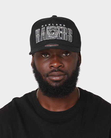 Mitchell & Ness Oakland Raiders 'Linear' Classic Red Snapback Black