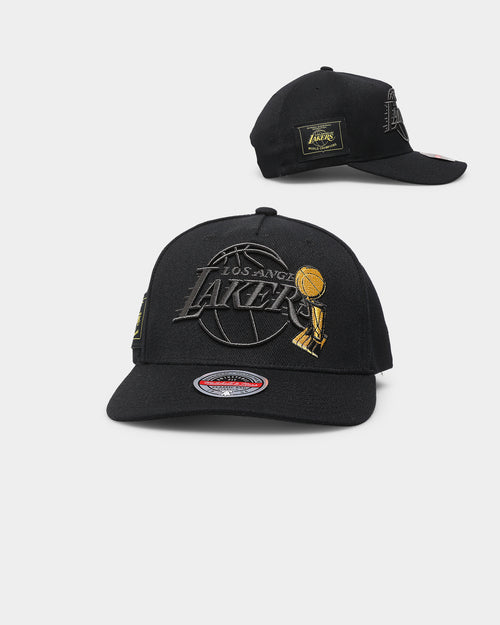 Mitchell & Ness Los Angeles Lakers 'Champ Patch' Classic Red Snapback Black