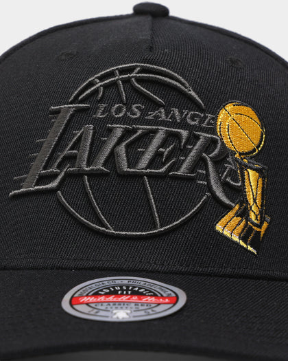 Mitchell & Ness Los Angeles Lakers 'Champ Patch' Classic Red Snapback Black