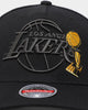 Mitchell & Ness Los Angeles Lakers 'Champ Patch' Classic Red Snapback Black