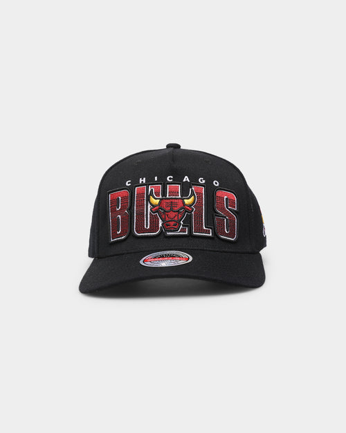 Mitchell & Ness Chicago Bulls 'Linear' Classic Red Snapback Black