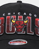 Mitchell & Ness Chicago Bulls 'Linear' Classic Red Snapback Black