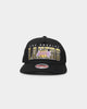 Mitchell & Ness Los Angeles Lakers 'Linear' Classic Red Snapback Black