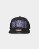 Mitchell & Ness Milwaukee Bucks 'Linear' Classic Red Snapback Black