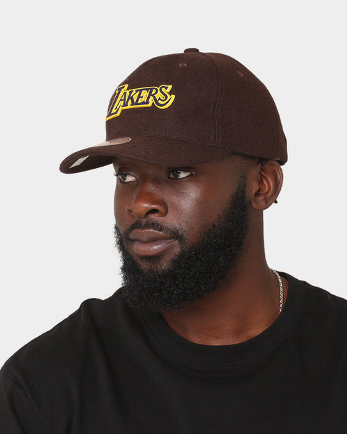 Mitchell & Ness Los Angeles Lakers 'Melton' Deadstock Snapback Baroque Brown