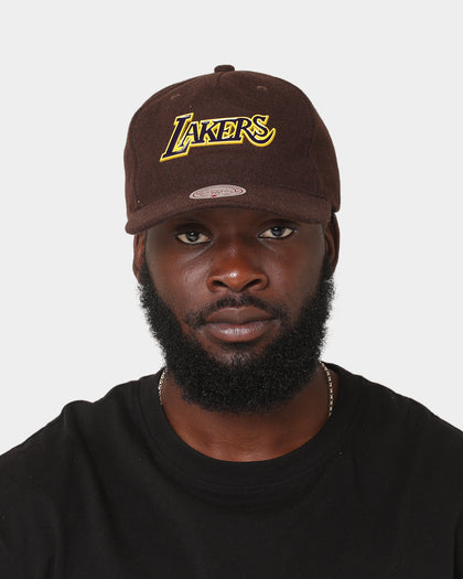 Mitchell & Ness Los Angeles Lakers 'Melton' Deadstock Snapback Baroque Brown