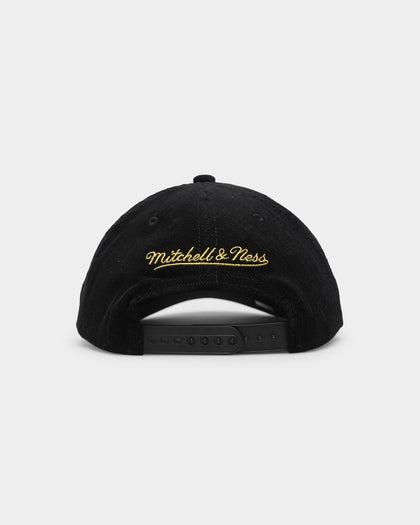Mitchell & Ness Los Angeles Lakers 'Woven Logo Cord' Deadstock Snapback Black