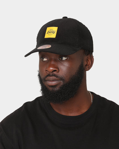 Mitchell & Ness Los Angeles Lakers 'Woven Logo Cord' Deadstock Snapback Black