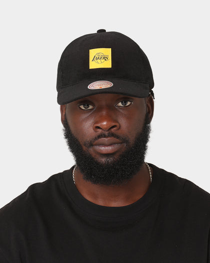 Mitchell & Ness Los Angeles Lakers 'Woven Logo Cord' Deadstock Snapback Black