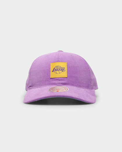 Mitchell & Ness Los Angeles Lakers 'Woven Logo Cord' Deadstock Snapback Purple