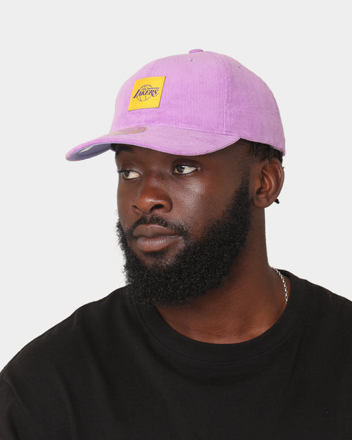 Mitchell & Ness Los Angeles Lakers 'Woven Logo Cord' Deadstock Snapback Purple