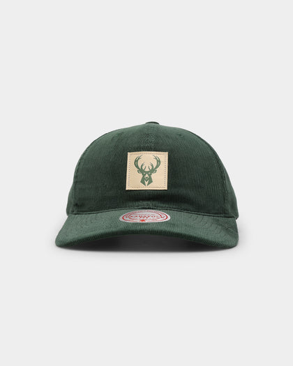 Mitchell & Ness Milwaukee Bucks 'Woven Logo Cord' Deadstock Snapback Dark Green