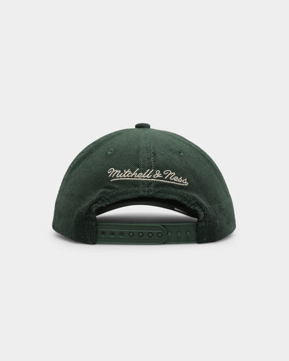 Mitchell & Ness Milwaukee Bucks 'Woven Logo Cord' Deadstock Snapback Dark Green