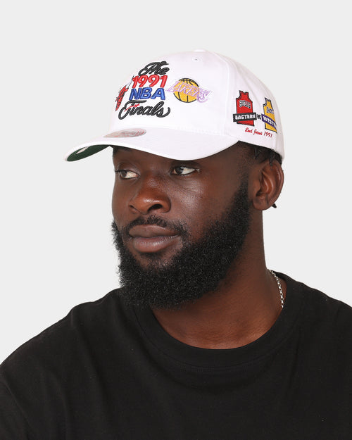 Mitchell & Ness Chicago Bulls VS Los Angeles Lakers 1991 NBA Finals Deadstock Snapback White