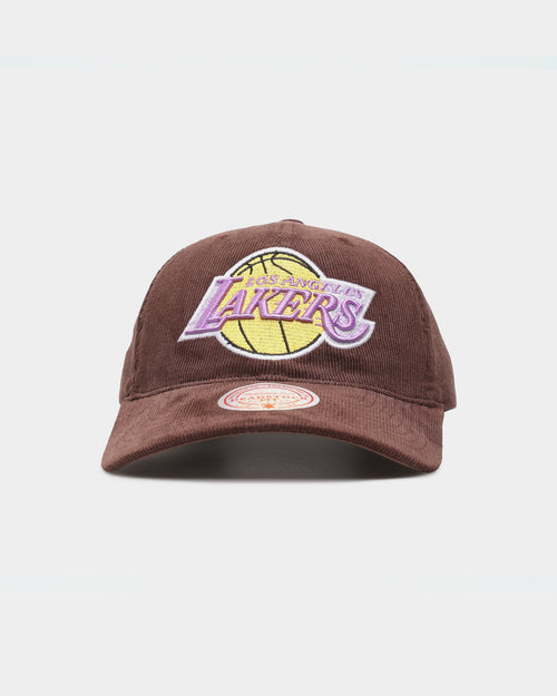 Mitchell & Ness Los Angeles Lakers 'Brown Cord' Deadstock Snapback Brown