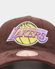 Mitchell & Ness Los Angeles Lakers 'Brown Cord' Deadstock Snapback Brown