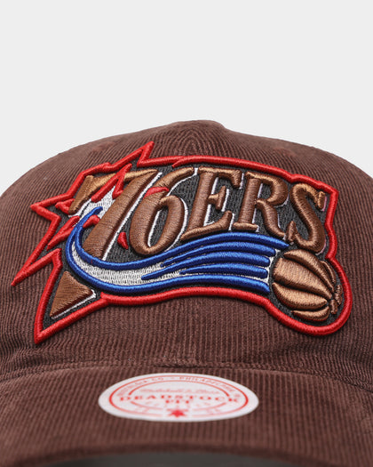 Mitchell & Ness Philadelphia 76ers 'Brown Cord' Deadstock Snapback Brown