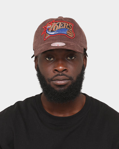 Mitchell & Ness Philadelphia 76ers 'Brown Cord' Deadstock Snapback Brown