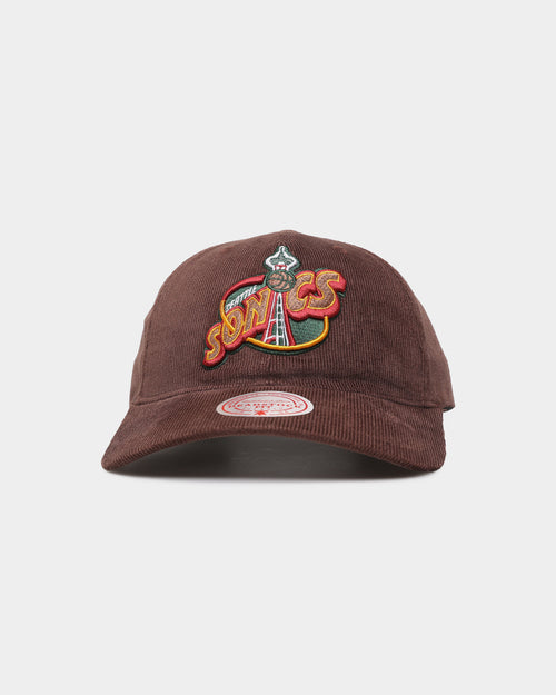 Mitchell & Ness Seattle Sonics 'Brown Cord' Deadstock Snapback Brown