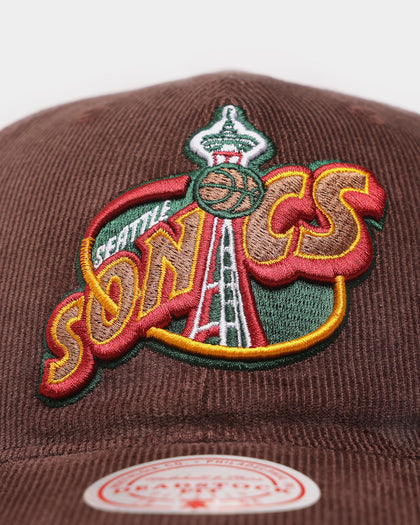 Mitchell & Ness Seattle Sonics 'Brown Cord' Deadstock Snapback Brown