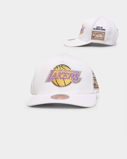 Mitchell & Ness Los Angeles Lakers 'Hardwood Classics Patch' Classic Red Snapback Cream