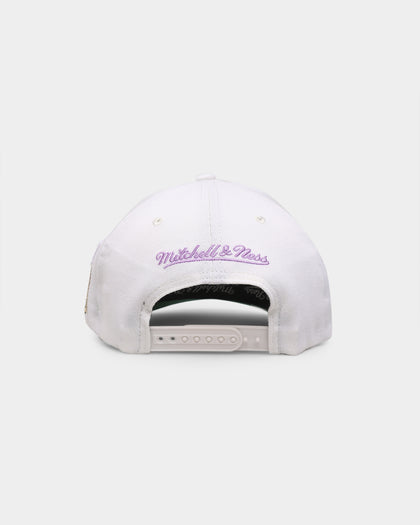 Mitchell & Ness Los Angeles Lakers 'Hardwood Classics Patch' Classic Red Snapback Cream