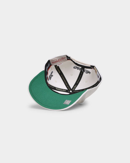 Mitchell & Ness Brooklyn Nets 'Hardwood Classics Patch' Classic Red Snapback Cream