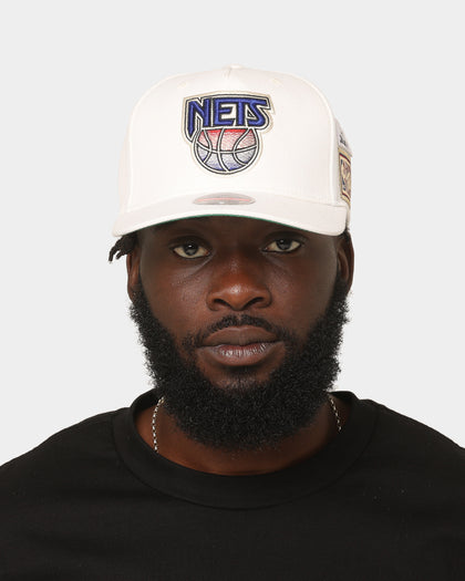 Mitchell & Ness Brooklyn Nets 'Hardwood Classics Patch' Classic Red Snapback Cream