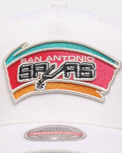 Mitchell & Ness San Antonio Spurs 'Hardwood Classics Patch' Classic Red Snapback Cream