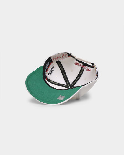 Mitchell & Ness Seattle Sonics 'Hardwood Classics Patch' Classic Red Snapback Cream
