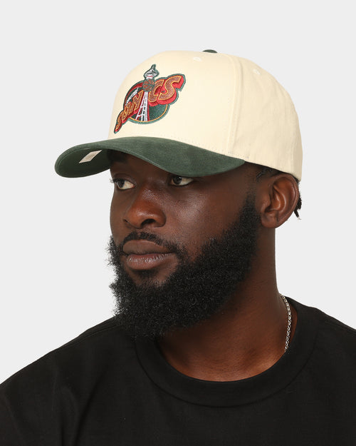 Mitchell & Ness Seattle Sonics 'Vintage Cream' Pro Crown Snapback Crown