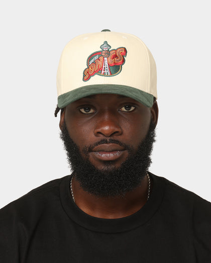 Mitchell & Ness Seattle Sonics 'Vintage Cream' Pro Crown Snapback Crown