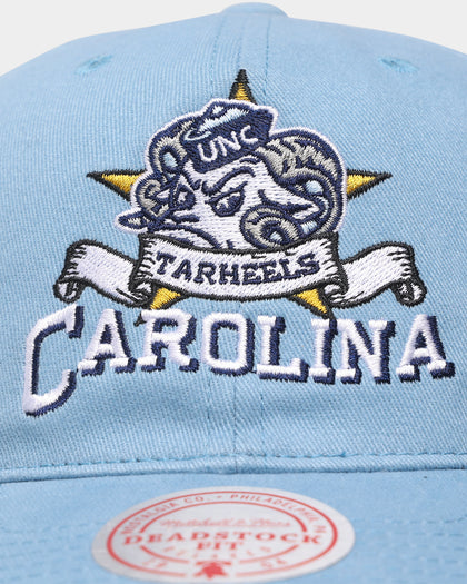 Mitchell & Ness UNC Star Team Deadstock Snapback Light Blue
