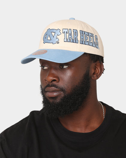Mitchell & Ness UNC Side Embroidered Pro Crown Snapback Off White