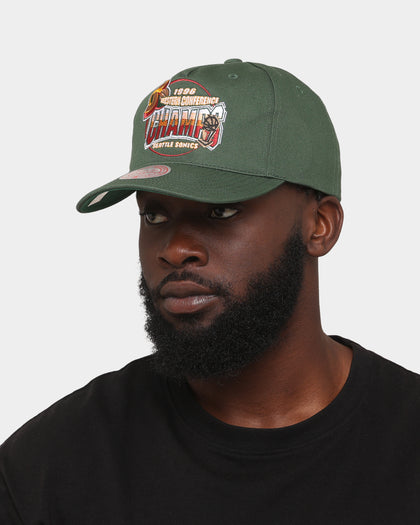 Mitchell & Ness Seattle Sonics '96 Champions '1996 Bulls VS Sonics NBA Finals' Pro Crown Snapback Faded Green