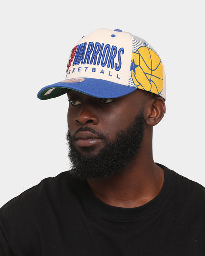 Mitchell & Ness Golden State Warriors '90s Training Camp' Pro Crown Snapback Cream