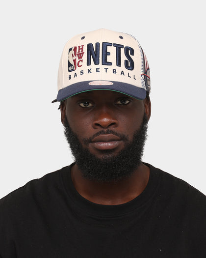 Mitchell & Ness Brooklyn Nets '90s Training Camp' Pro Crown Snapback Cream