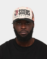 Mitchell & Ness Philadelphia 76ers '90s Training Camp' Pro Crown Snapback Cream