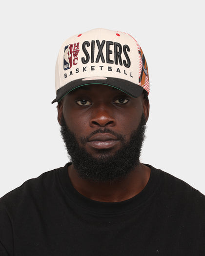 Mitchell & Ness Philadelphia 76ers '90s Training Camp' Pro Crown Snapback Cream
