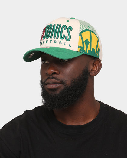 Mitchell & Ness Seattle Sonics '90s Training Camp' Pro Crown Snapback Cream